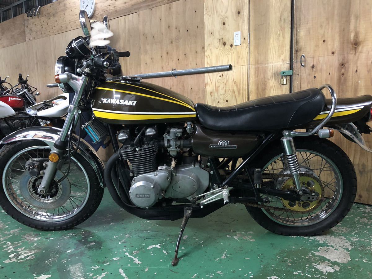 K1522 当時物 純正 Z1 スプロケットカバー 0255 検) Z2 750RS KZ 当時