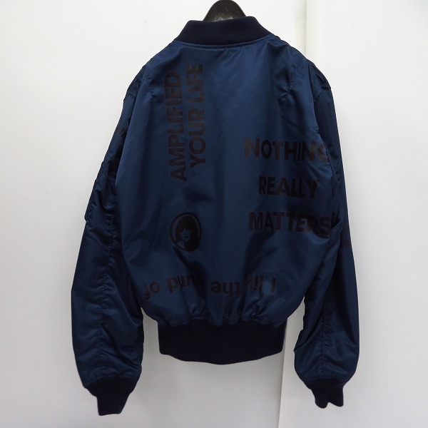 ☆HYSTERIC GLAMOUR/ヒステリックグラマー エアフォース LOGO SCRATCH MA-1 ジャケット 02193AB07 M　 /080