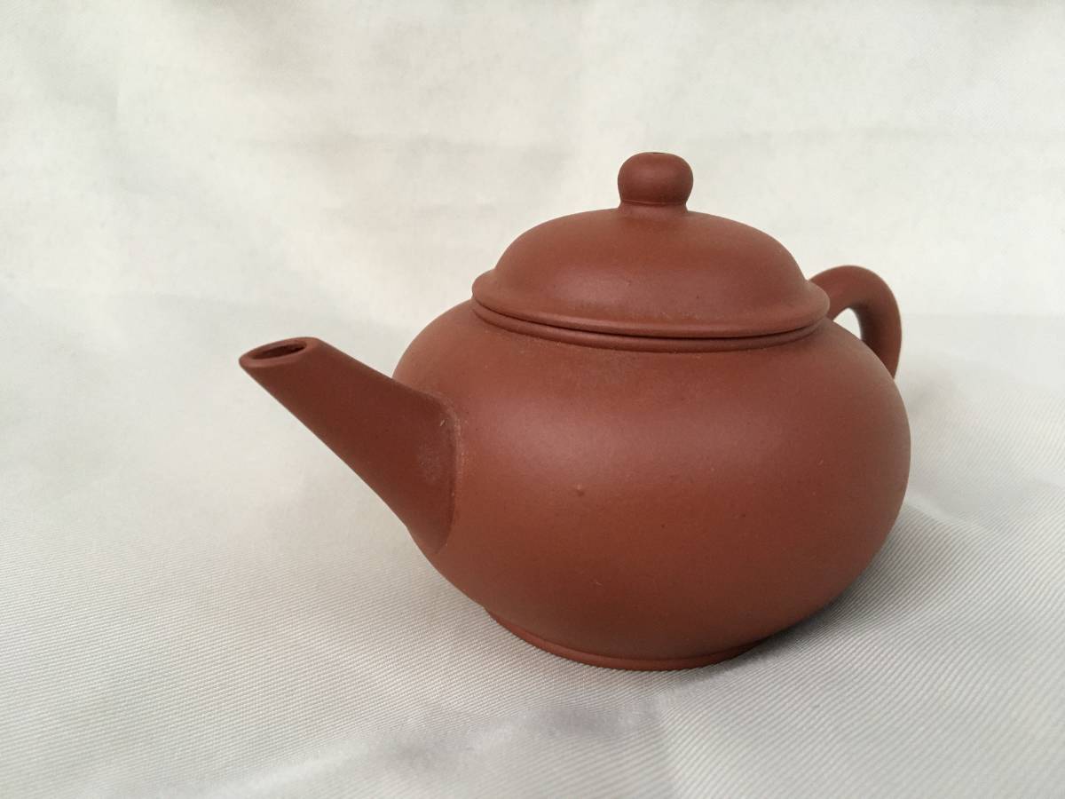 朱泥 急須 中国古玩 中国宜興 紫砂 唐物 宜兴紫砂博物馆- 紫泥 煎茶