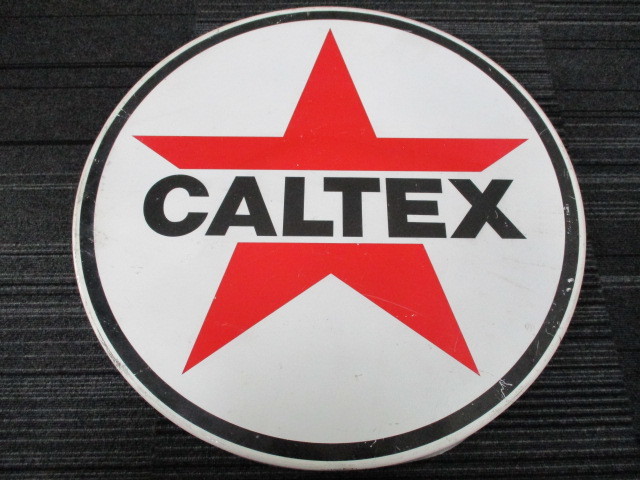 美術品・アンティーク・コレクション 【激レア！】CALTEX 琺瑯看板