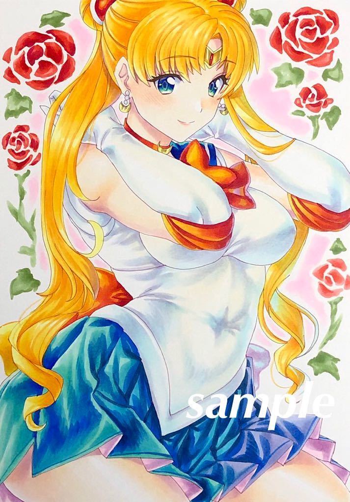 同人手描きイラスト セーラームーン 月野うさぎ 手描きイラスト 売買されたオークション情報 Yahooの商品情報をアーカイブ公開 オークファン Aucfan Com
