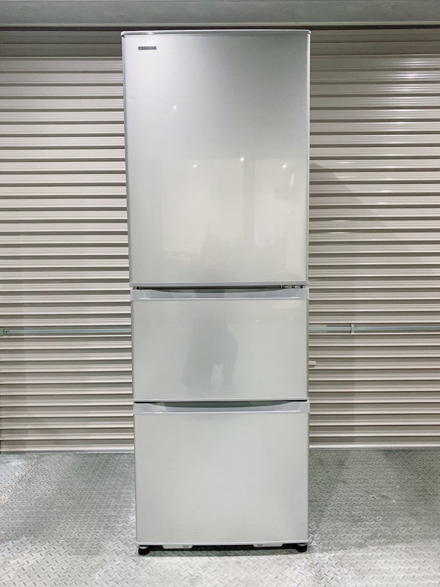 363L\u203c️125番 TOSHIBA 東芝 冷蔵庫 3ドア 363L GR-H38S 2016年製 