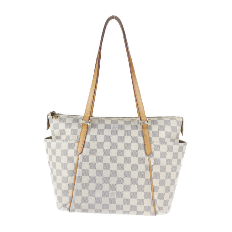 LOUIS VUITTON ルイ ヴィトン N51261 トートバッグ ダミエアズールキャンバス ホワイト トータリーＰＭ【本物保証】