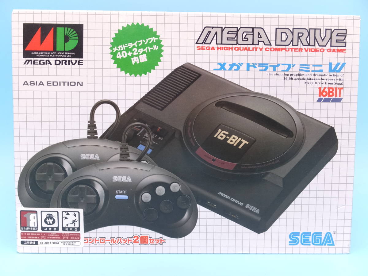 美品　セガメガドライブミニ　　動作確認済 メガドライブ ミニ SEGA（セガ） W｜トレファクONLINE 本体 - 動作確認