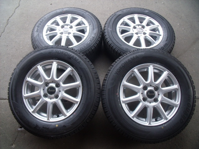  スタッドレスセット ヨコハマ１８５／７０Ｒ１４ ホイール付４本 ノート ノートｅパワー ノートニスモ フリードなどに Ｈｗ(スタッドレスタイヤ)｜売買されたオークション情報、yahooの商 4穴