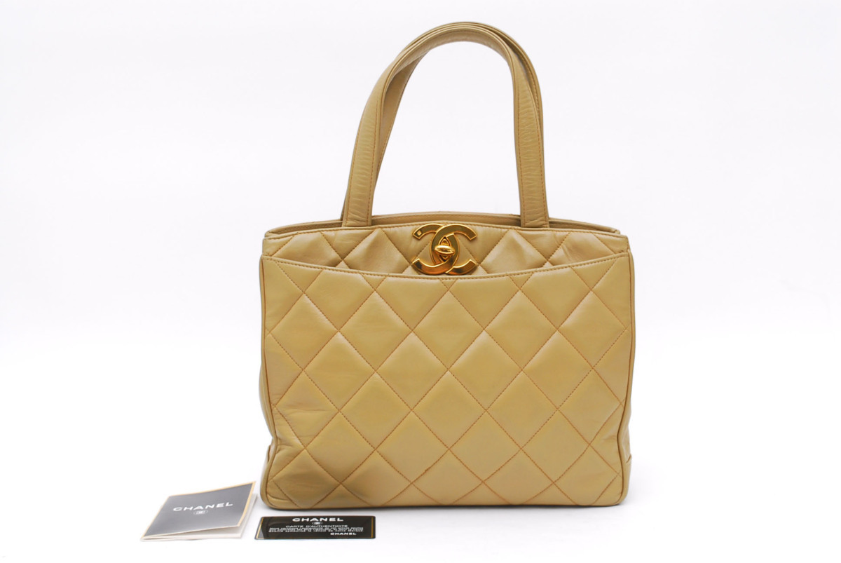  1円スタート シャネル CHANEL マトラッセ トート ハンドバッグ 3番台 カーキベージュ系 6506(ショルダーバッグ)｜売買されたオークション情報、yahooの商品情報をアーカイブ公開 - オークファン かばん、バッグ