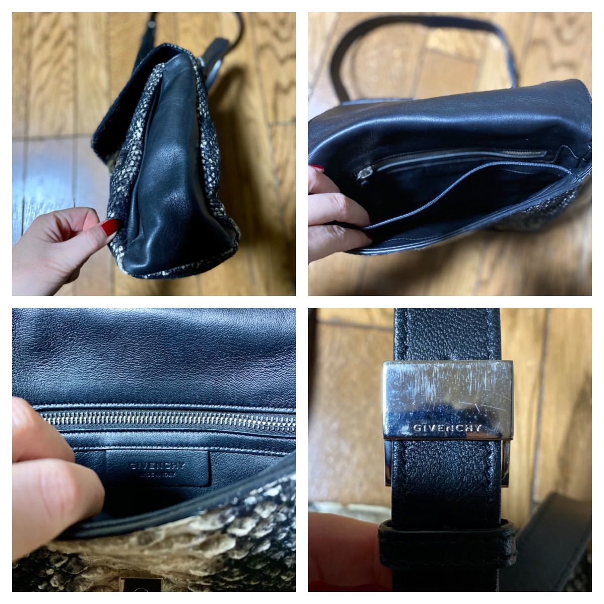 Givenchy ジバンシー ホライゾン スモールバッグ ブラウン シルバー