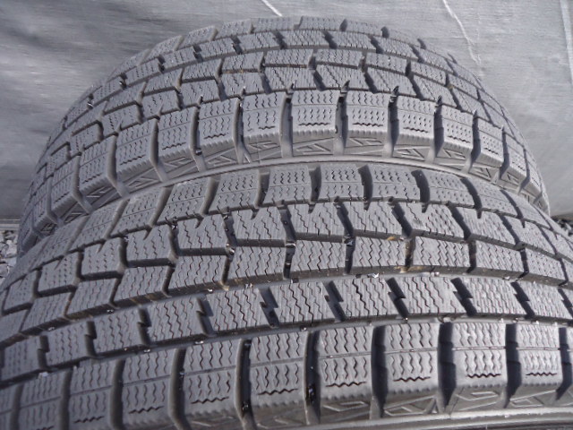送料無料 8～9分山 ダンロップ WINTER MAXX 155/65R14 軽カー 残ミゾ約