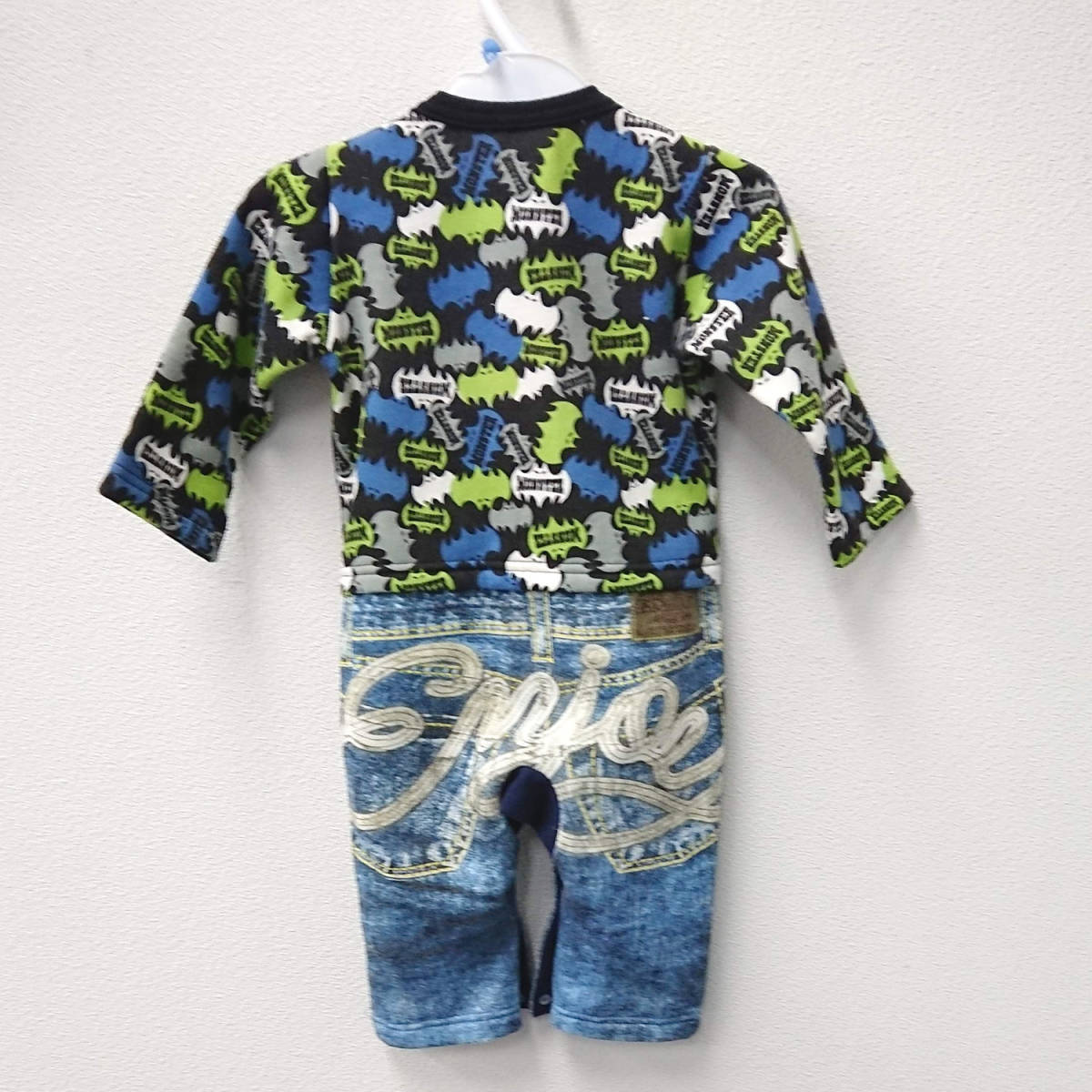 80サイズ 重ね着風ロンパース カバーオール Shorh Kid S ショーキッズ 男の子 秋冬 80 75 84cm 売買されたオークション情報 Yahooの商品情報をアーカイブ公開 オークファン Aucfan Com