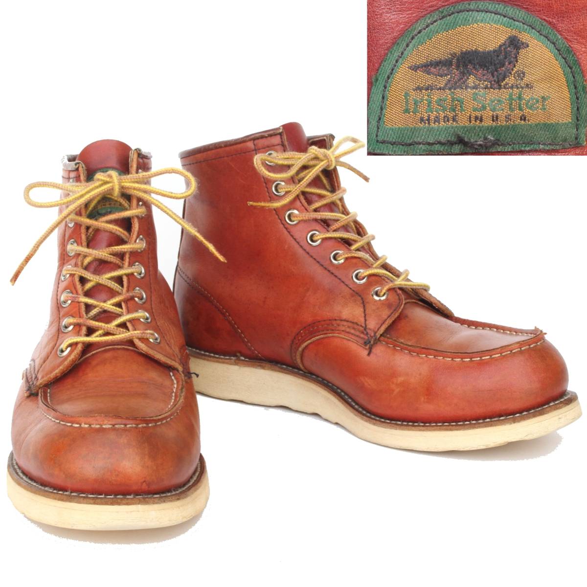 00002)半円犬1995年製REDWING875レッドウィング9E約27cm (半円犬タグ旧 