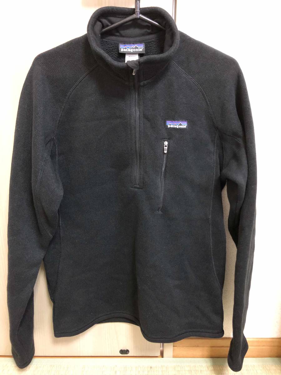  patagonia Men's Better Sweater 1/4 Zip フリースジャケット 25521 S ブラック(Sサイズ)｜売買されたオークション情報、yahooの商品情報をアーカイブ公開 - オークファン 男性用