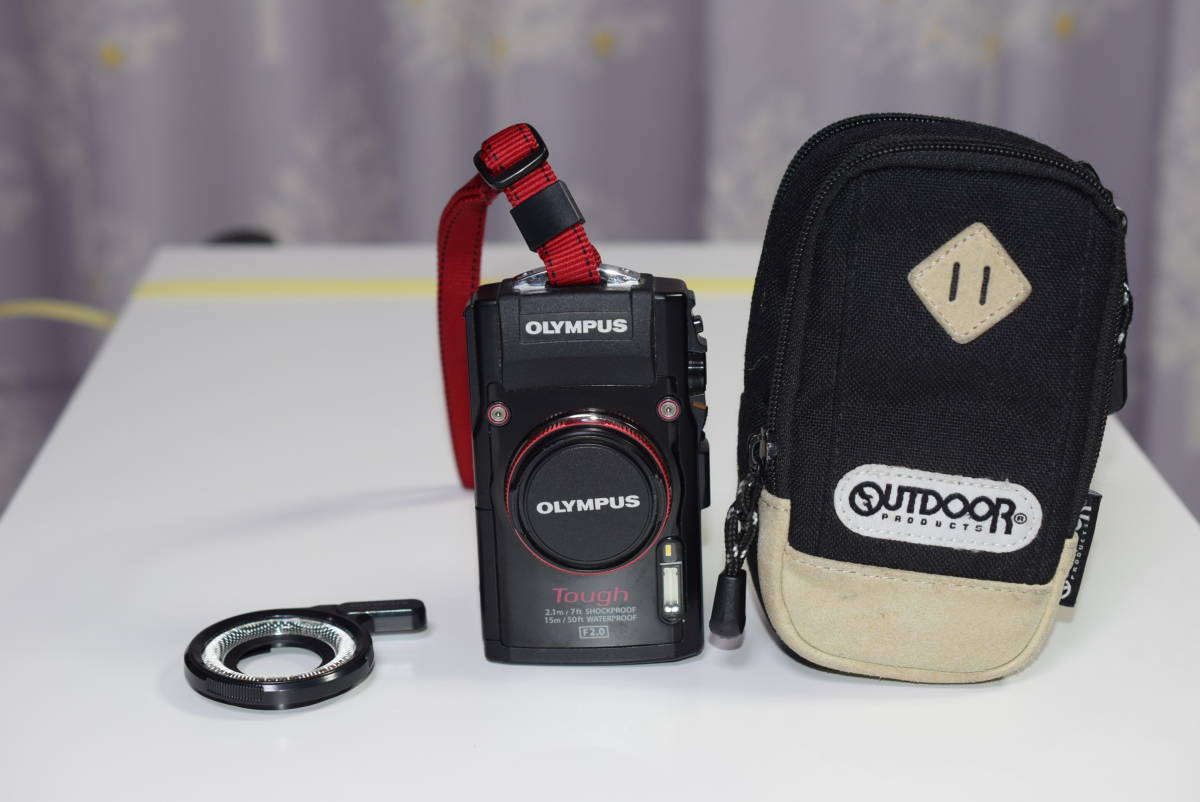 オリンパス OLYMPUS STYLUS TG-3 Tough ブラック LEDライトガイド LG-1 レンズキャップ SDカード カメラケース付き について