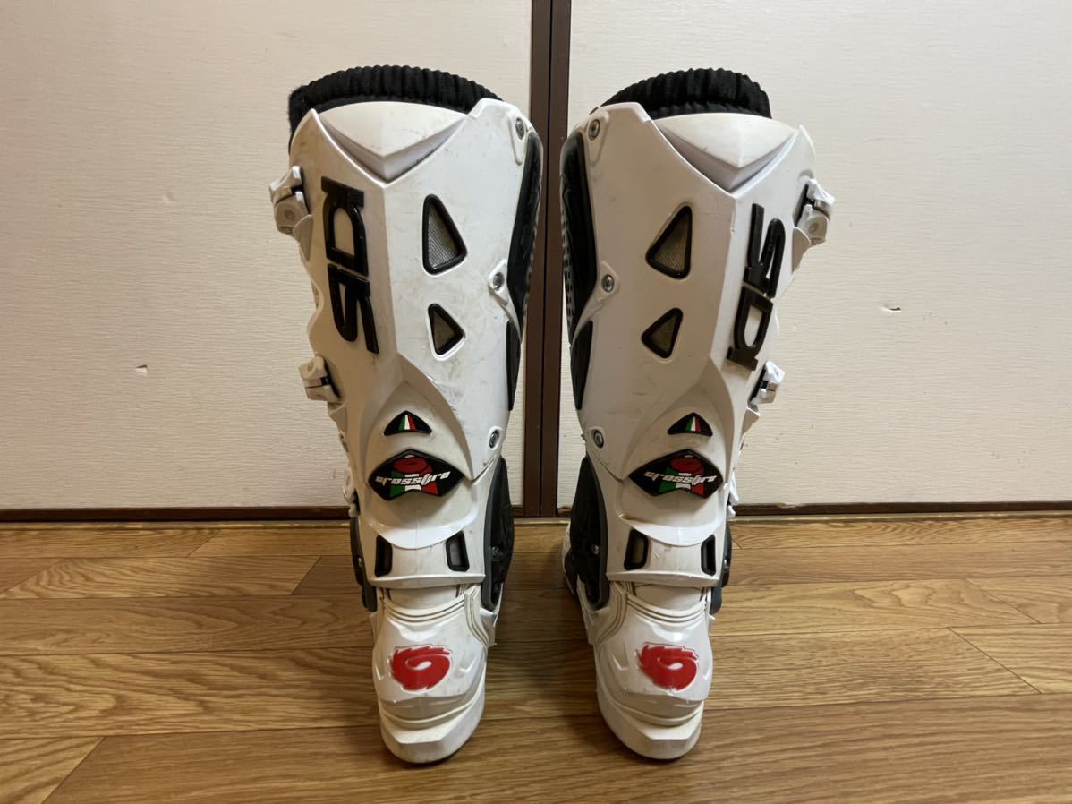 1円売り切り！！！【モトクロスブーツ】 SIDI Crossfire SRS3 26センチ white ☆保存箱有り☆motocross boots_3