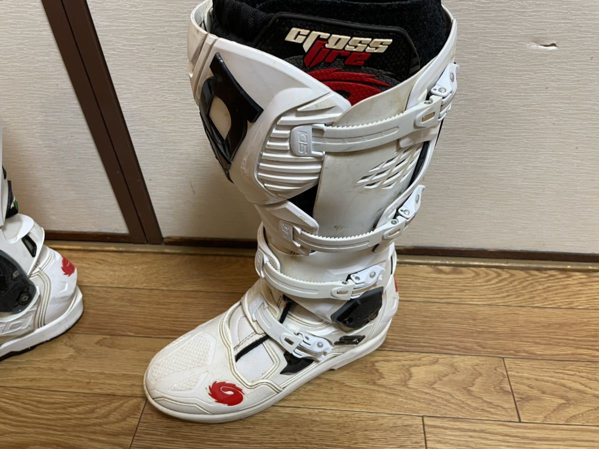 1円売り切り！！！【モトクロスブーツ】 SIDI Crossfire SRS3 26センチ white ☆保存箱有り☆motocross boots_5