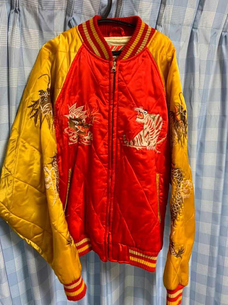HOUSTON JAPAN 赤 スカジャン 虎 龍 に興味をもっていただき