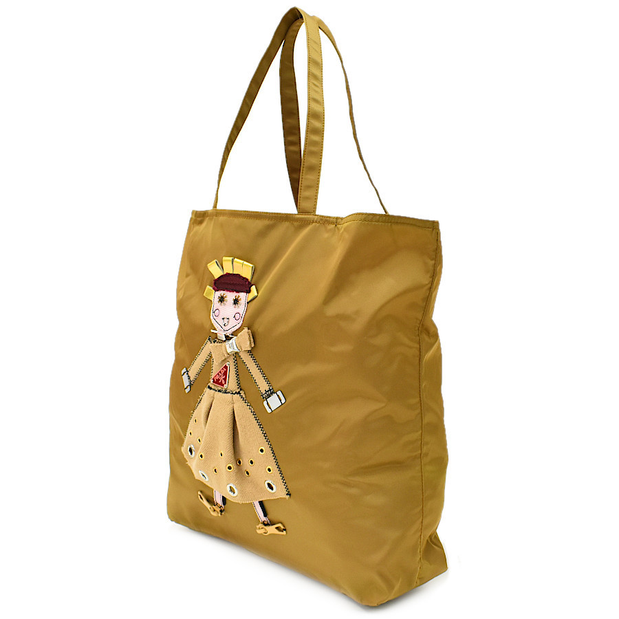 1円 ◇新品同様 PRADA プラダ トートバッグ BR2897 ドール ロボット 