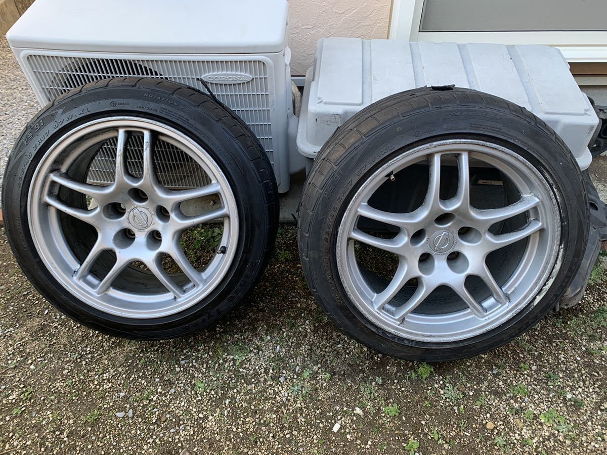 R33 GTR 純正ホイール 9J +30 R33 純正ホイール 鍛造 GT-R 2本セット