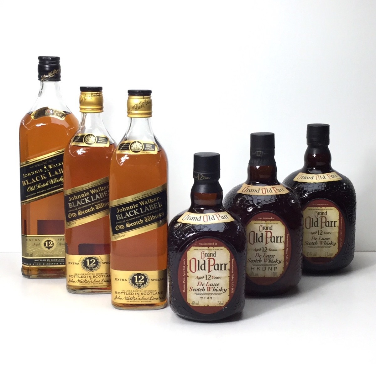 同梱不可】1円～ 未開栓 スコッチ ウイスキー 箱付 6本セット 750ml