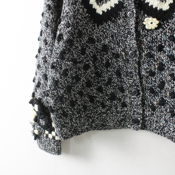 KANEKO ISAO カネコイサオ フラワーモチーフ ドット ニット  