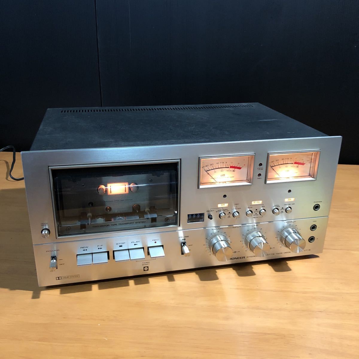 昭和レトロ PIONEER パイオニア CT-9 ステレオ カセット テープ デッキ