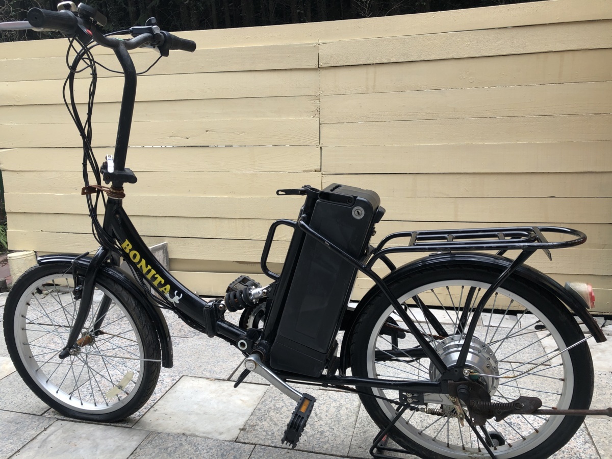 フル電動自転車 BONITA 鍵 充電器無 スポーク折れ多い為完全部品取り