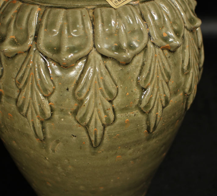 本物 宋代越州窯青磁双耳瓶 中国古玩古美術伝来品 中国、朝鮮半島 陶芸
