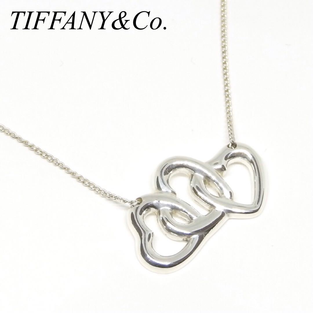 極美品】 ティファニー Tiffany&Co. トリプル ハート チェーン 
