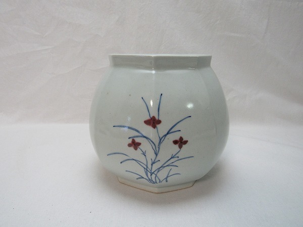 Y212366【 八角 水指 陶器 色絵 共箱 美品 】検) 蓋物 茶道具 現代工芸 美品 茶器 茶道具 茶懐石 茶事 茶会 陶芸 水差し 菓子器ⅱ 水指 Yahoo!オークション -「茶道具 和田桐山(作) 色絵金彩丸紋水指 西村徳泉（作)