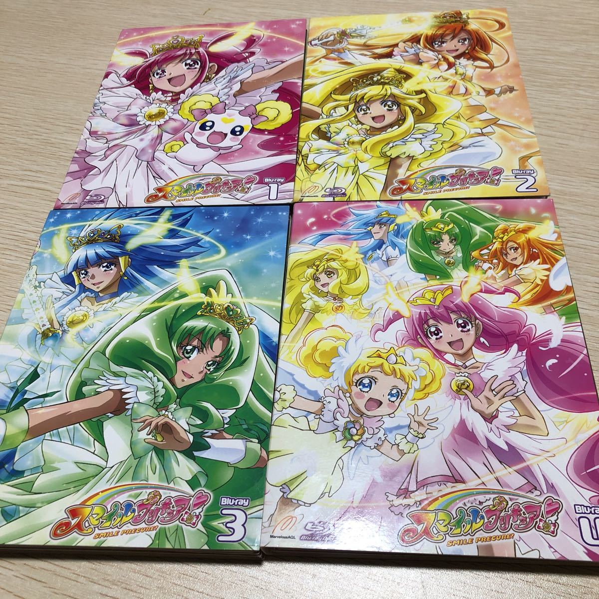 スマイルプリキュア! Vol.1-Vol.4 Blu-ray 未開封 初回特典 スマイルプリキュア! 【Blu-ray】Vol.1～4 全4巻セット ブルーレイ