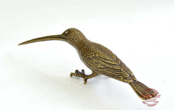 L25 吉報鳥☆銅製☆銅器☆装飾品☆工芸品☆風水☆