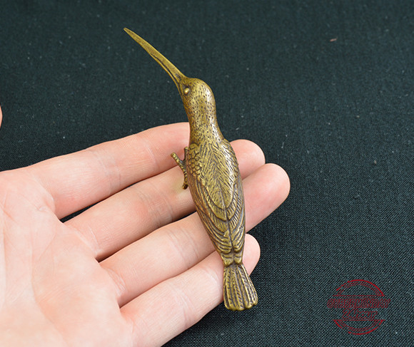 L25 吉報鳥☆銅製☆銅器☆装飾品☆工芸品☆風水☆