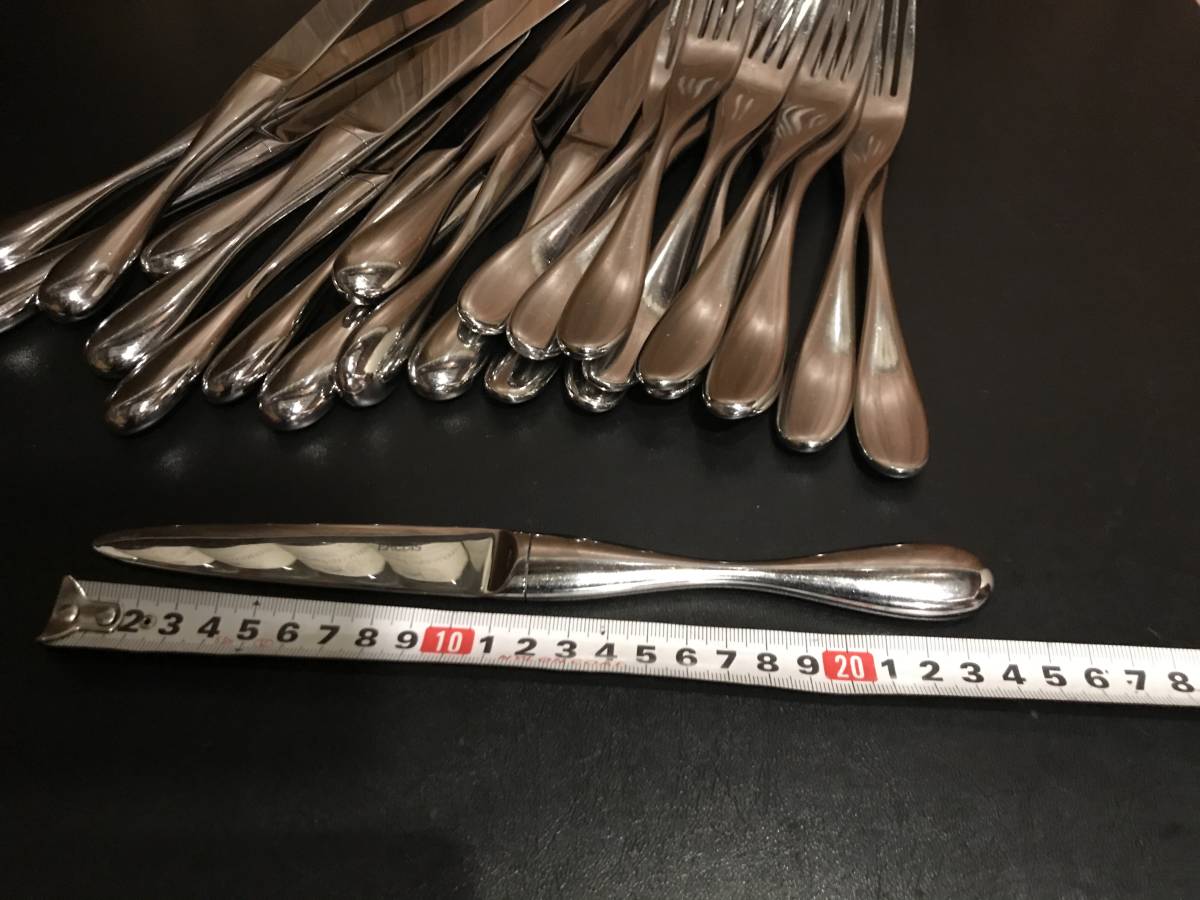 ercuis エルキューイ メッツォ テーブルナイフ&フォークセット×12