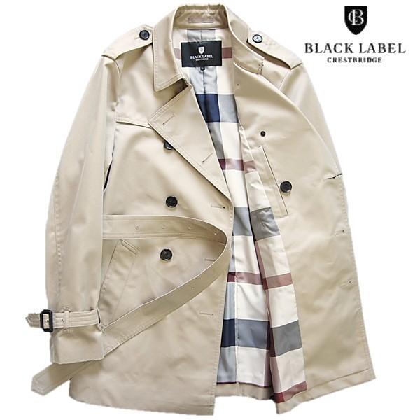  ブラックレーベルクレストブリッジ ギャバジンショートWトレンチＬベージュ BLACK LABEL CRESTBRIDGE ギャバジン 総裏 撥水 店舗限定(Lサイズ)｜売買されたオークション情報、yahooの商品情報をア Lサイズ