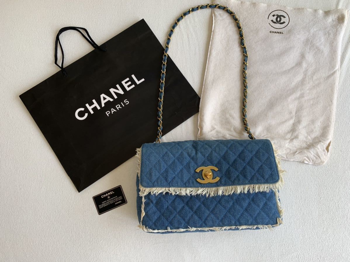 正規☆シャネル ビンテージチェーンショルダーバッグ フリンジ マトラッセ マトラッセ CHANEL チェーンバッグ 黒 フリンジ ショルダーバッグ