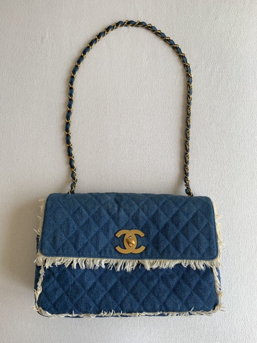 最終値下げ！正規品♡シャネル マトラッセ Wチェーン ヴィンテージ・フリンジ付き マトラッセ CHANEL チェーンバッグ 黒 フリンジ ショルダーバッグ