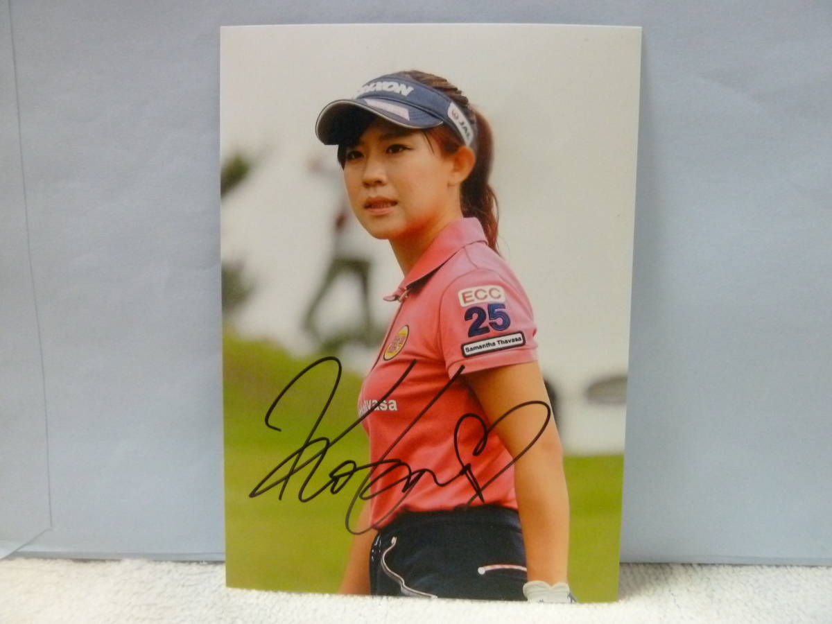 女子プロゴルフ 香妻琴乃プロ 直筆サイン入りフォト 激レア品 現品限り 