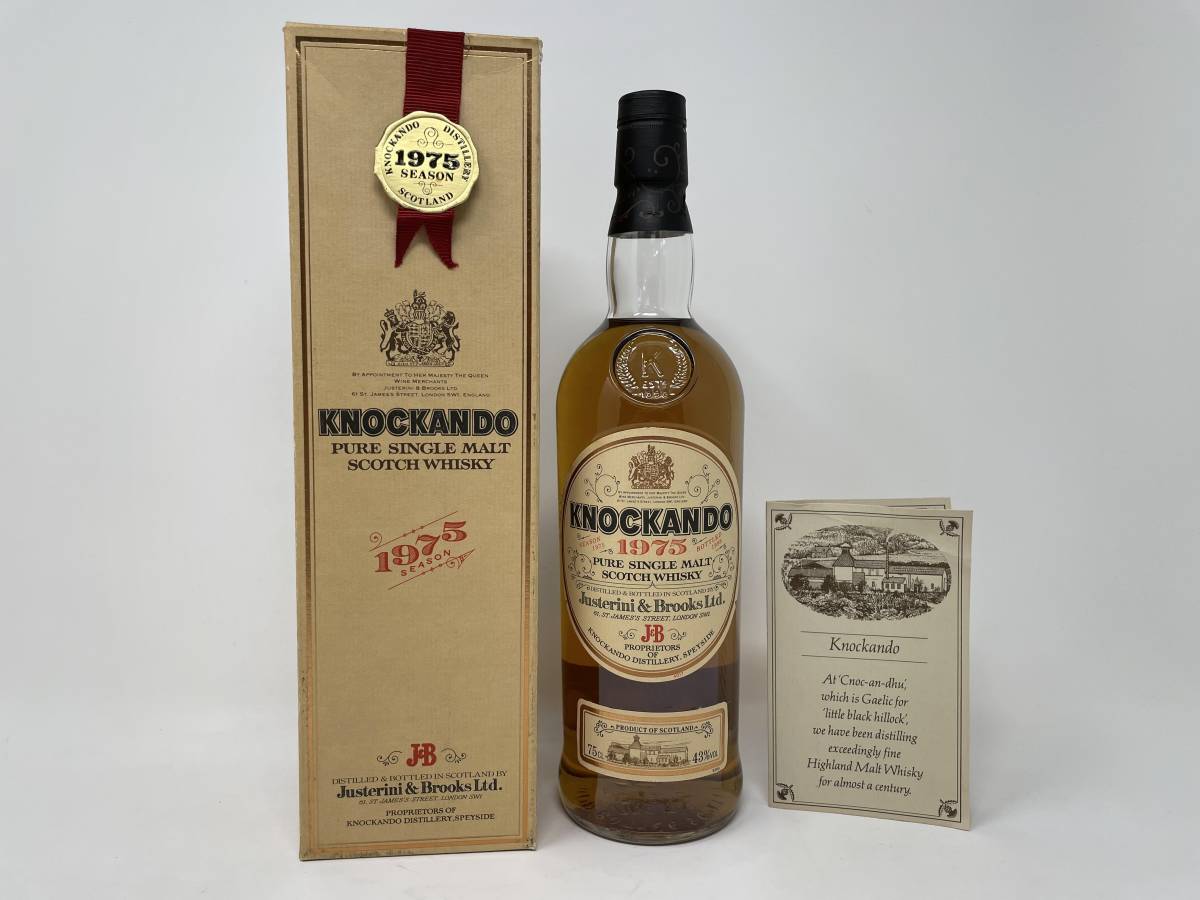【人気SALE】 未開栓 KNOCKANDO ノッカンドゥ ウイスキー スコッチ 1975年 シングルモルト 43％ 750ml(スコッチ)｜売買されたオークション情報、yahooの商品情報をアーカイブ公開 - オークファン スコッチ