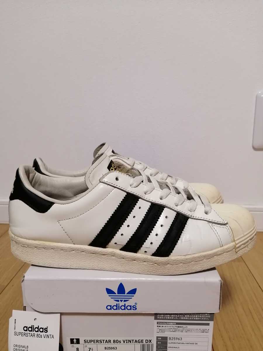 試着のみ美品 アディダス スーパースター 80s B25963 26cm adidas SUPERSTAR 80s vintageDX 26cm アディダススーパースター