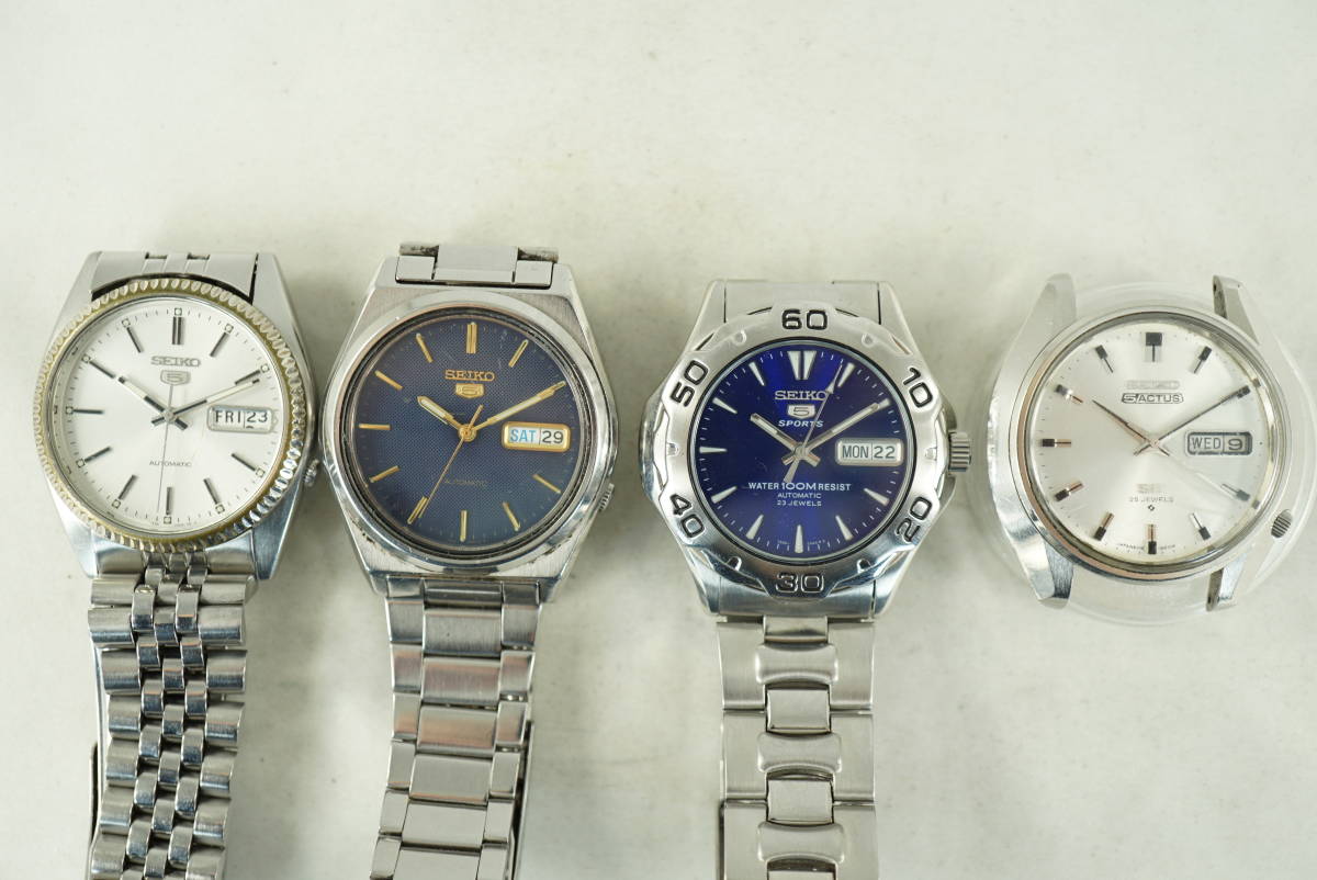 M23】☆SEIKO/セイコー 5＆5アクタス 自動巻 4本まとめて 