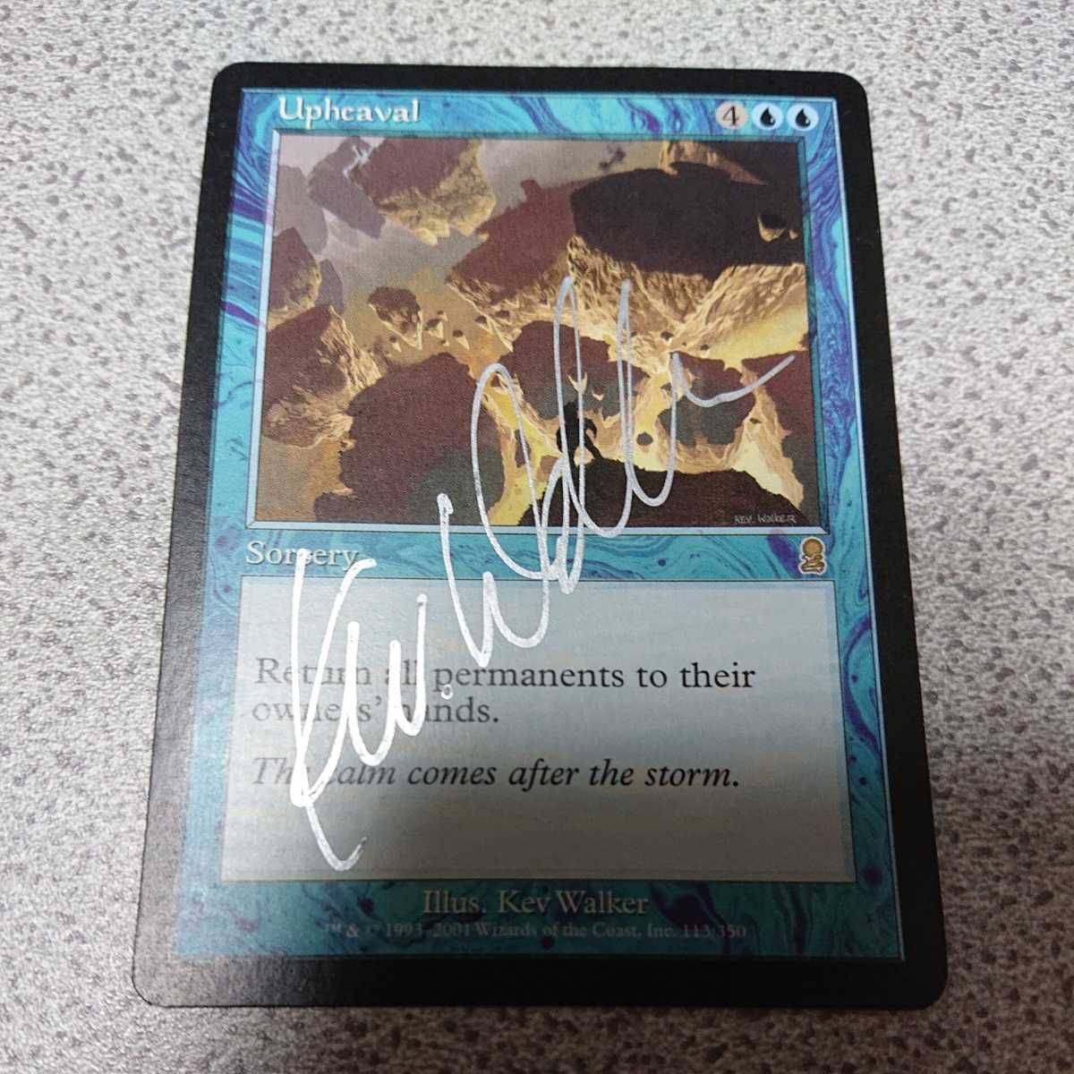 MTG ODY 激動 英語 一枚 サインド 即決(青)｜売買されたオークション 