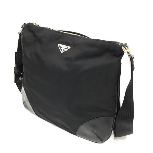 ショルダーバッグ ナイロン プラダ PRADA 三角プレート 三角ロゴ 