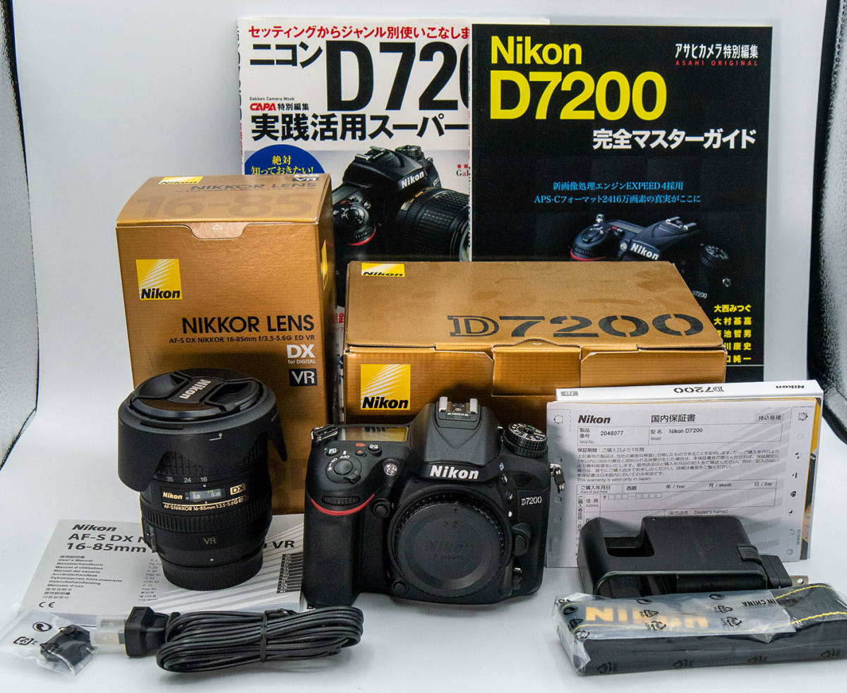 安い，低価 ニコンD7200ボディ DX VR16-85mmレンズ 中古