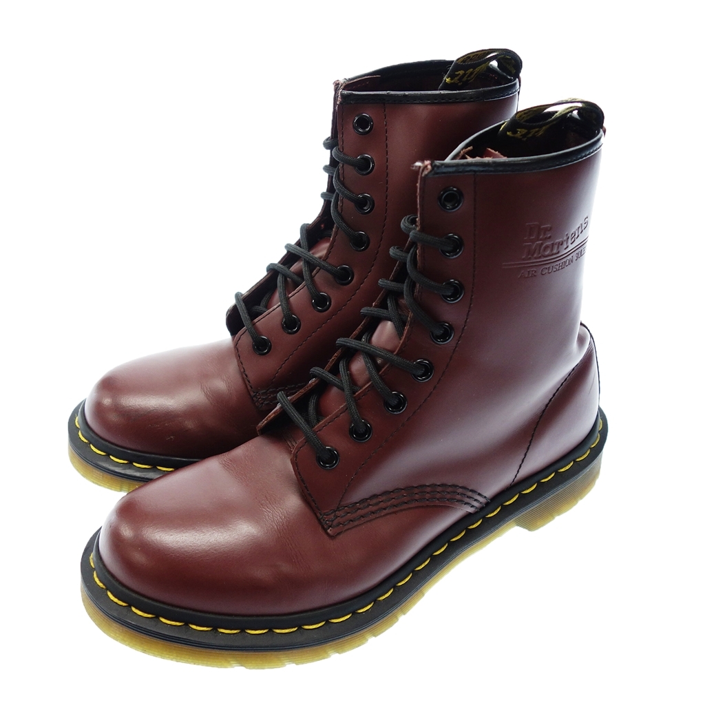 中古◆DR.MARTENS ドクターマーチン 11821 8ホール ブーツ UK6 赤 レディース