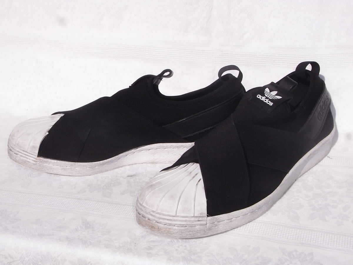 中古品 アディダスオリジナルス スーパースター スリッポン SLIPON 