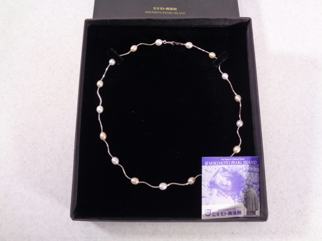 MIKIMOTO ミキモト真珠島 silver ブローチ パール タイタック 【公式