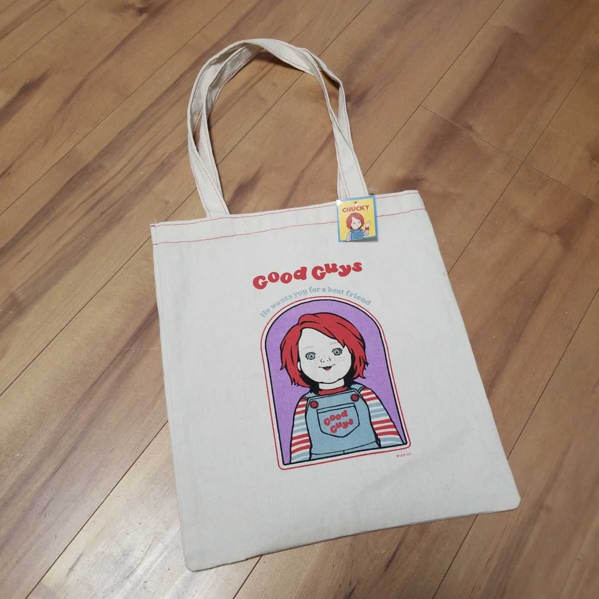 未使用品】チャイルドプレイ チャッキー ホラー トートバッグ エコ 