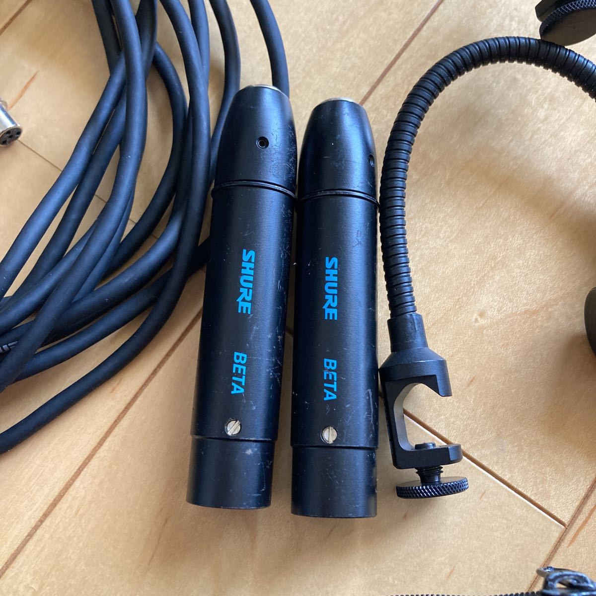 Shure Microphone - Music D&frasl;S Miniature SHURE BETA98 D/S 2本セット