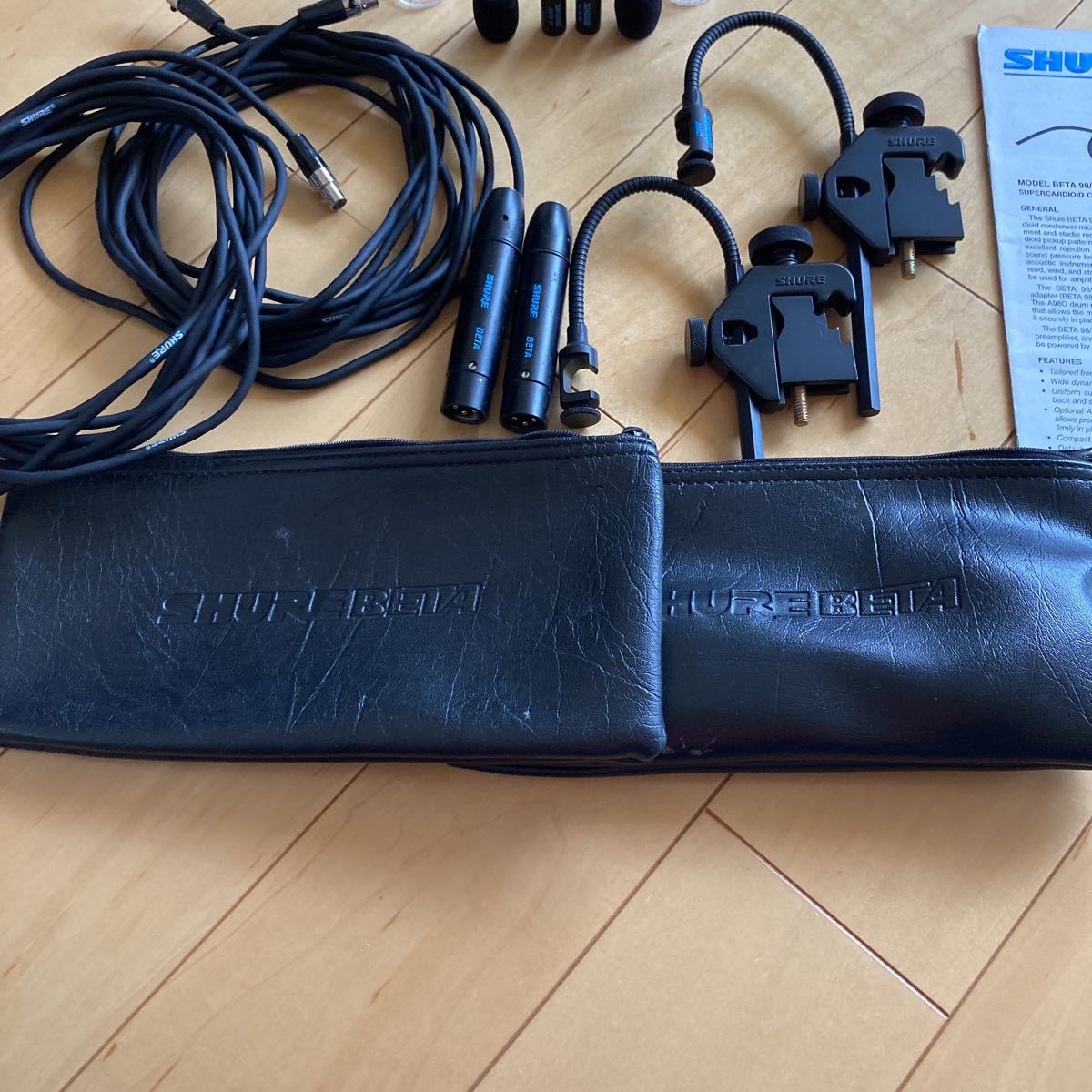 Shure Microphone - Music D&frasl;S Miniature SHURE BETA98 D/S 2本セット