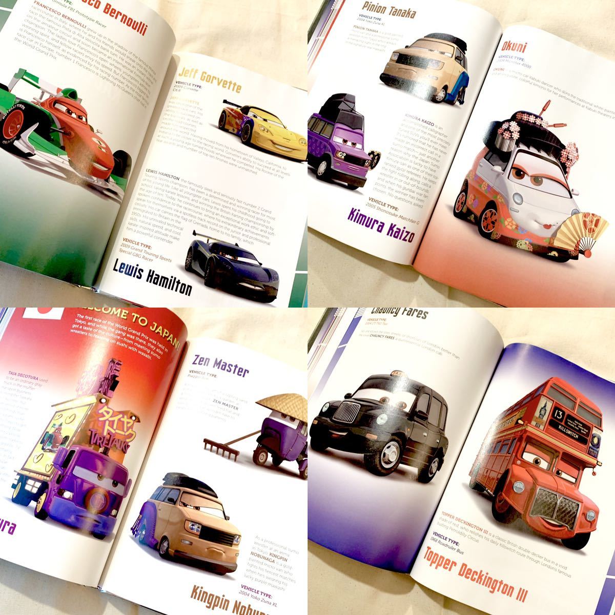 ディズニーピクサーキャラクター図鑑 英語版 洋書 美品 ピクサー 大図鑑 格安激安