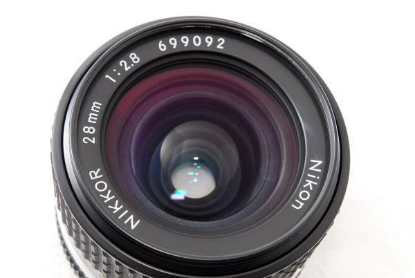 #2104 極上美品 ニコン ニッコール マニュアルレンズ Nikon Ai-s Nikkor 28mm f2.8 Lens NIKKOR ニコン Nikon ED レンズ f⁄2